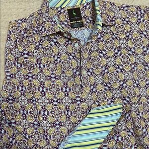 Classic Multicolor Geometric Pattern Men's Shirt